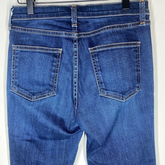 VERONICA BEARD Carolyn 10โ Baby Boot Metallic Gold Stripe Jeans, Size 25 - Picture 7 of 15